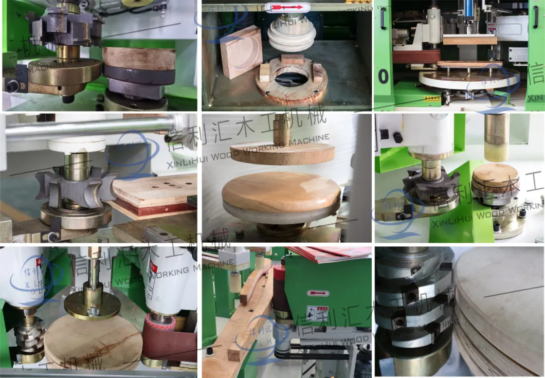 Skateboard Processing Twin Spindles Automatic Copy-Mill Shaper Milling and Sand Integration One-Time Molding Wood Copy Shaper Machine with Sanding Woodworking