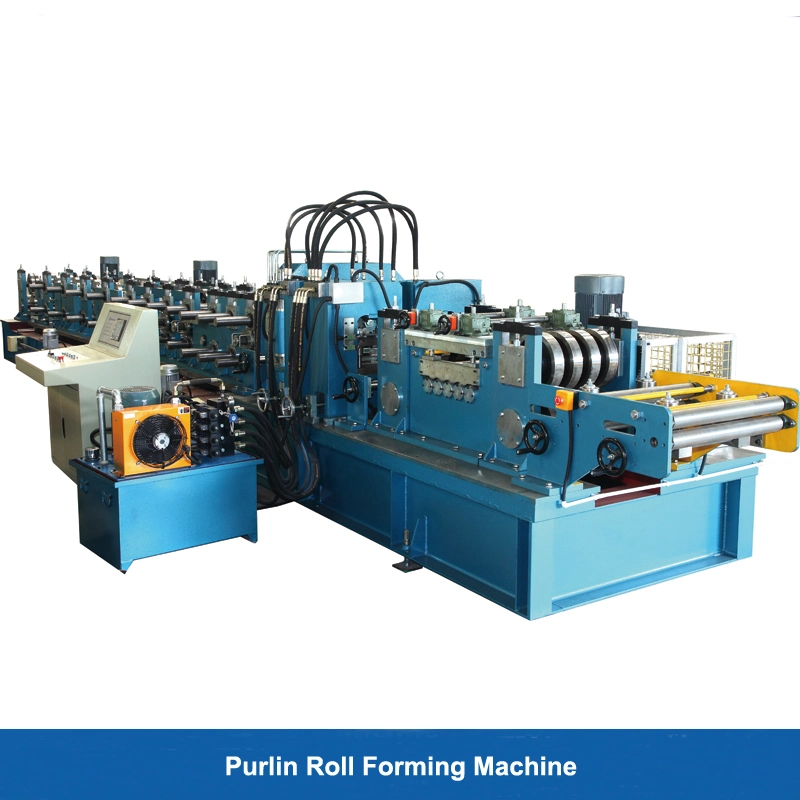 CE Certificated Automatically Adjustable CZ Purlin Roll Forming Machine