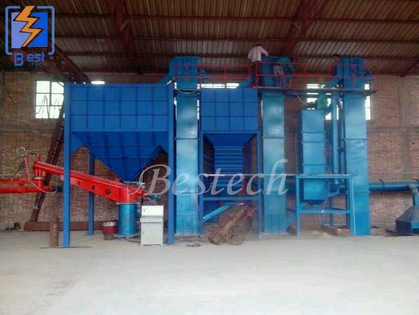 15 Tons Funan Resin Sand Reclamation Molding Line Sodium Silicate Sand Molding Plant