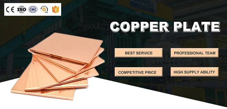 Customized Thickness Copper Plate C26800 C27200 Shiny Gold Colour Brass Copper