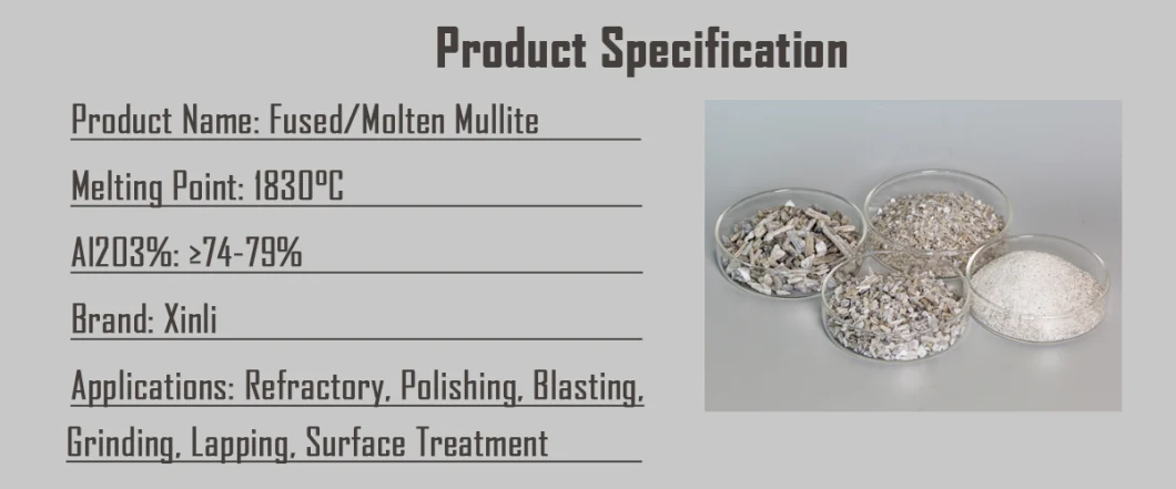 Manufacturer Fused Mullite Mullite Sand for Castable and Refractory Raw Materials