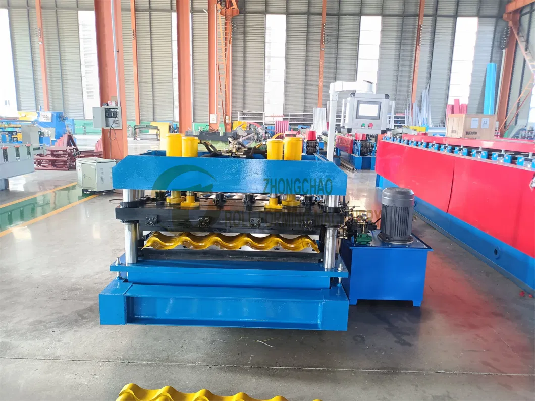 Automatically Steel Glazed Color Roof Tile Roll Forming Machine