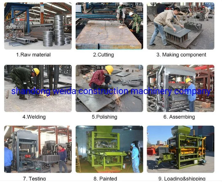 Fully Automated Construction Machines Qtf3-20 Concrete Block Brick Making Machine Manufacturer Plants