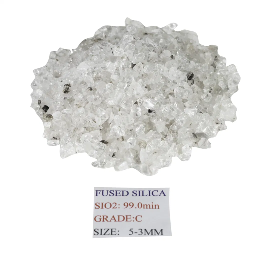 Grade C 3-1mm Sio2 99% Fused Quartz Sand for Fine Casting