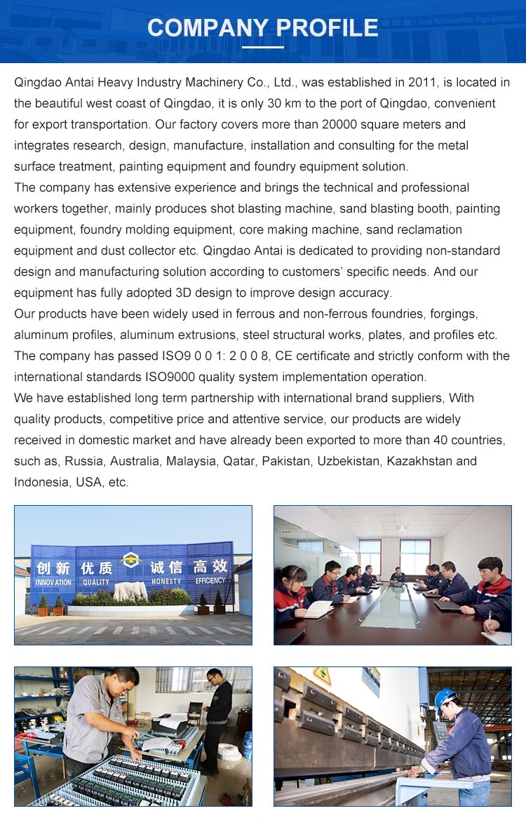 China Small Foundry Sand Microseismic Compaction Molding Machine and Green Sand Reclamation Line Manufacturer