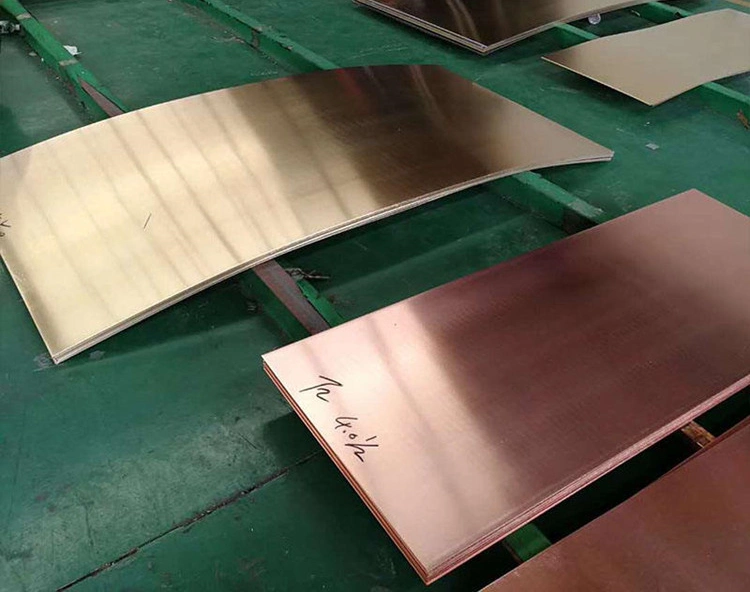 Customized Thickness Copper Plate C26800 C27200 Shiny Gold Colour Brass Copper