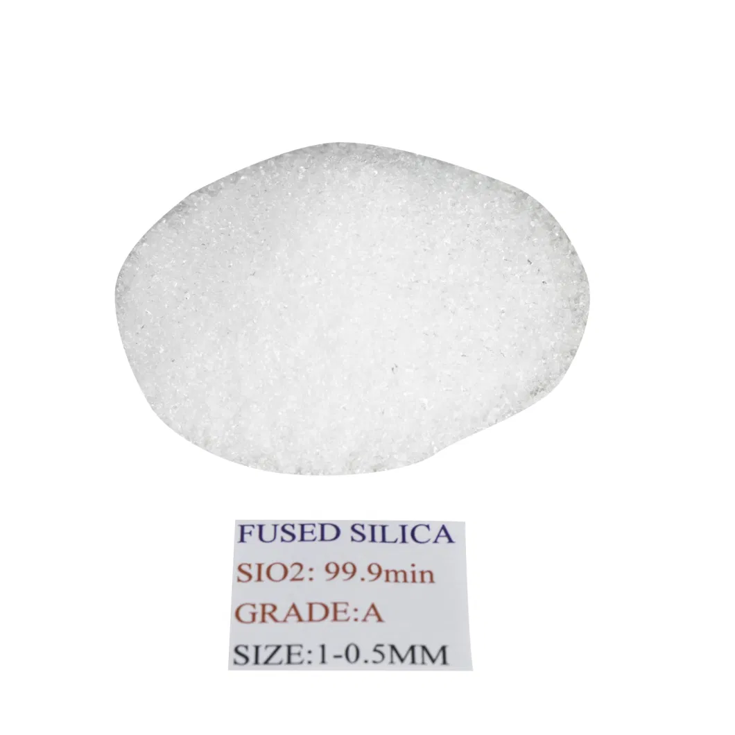 Grade a 1-0.5mm Fused Quartz Sand with Sio2 99.9% for Precision Casting