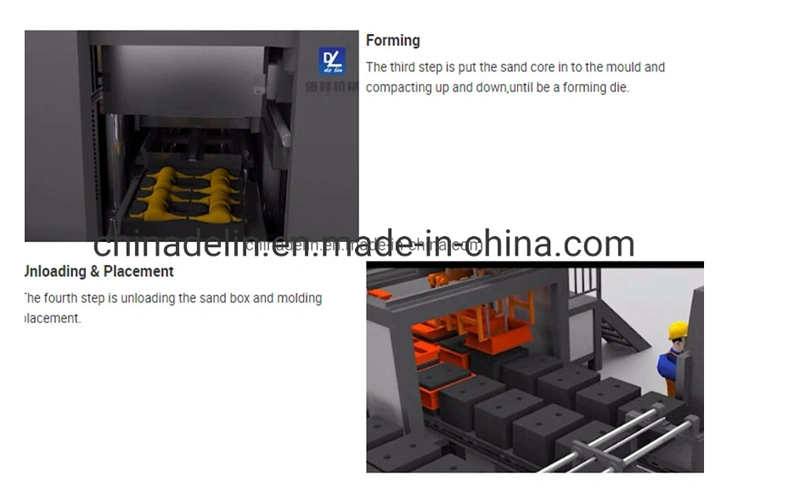 Automatic Metal Cast Iron Moulding and Making Machine for Foundry Manufacture