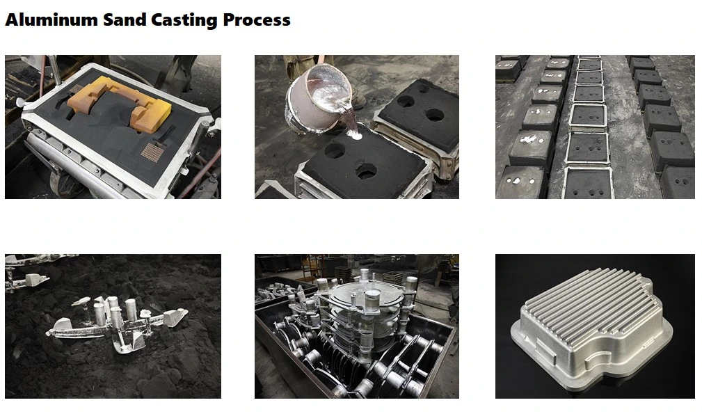 OEM Cast A356 Pre-Coated Clay Sand Casting Green Sand Casting Process Aluminum Sand Casting