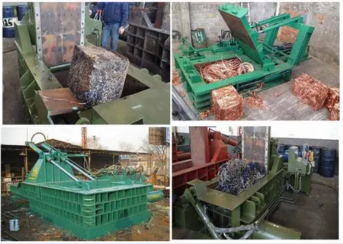 Horizontal Scrap Iron Barrel Extrusion Molding Machine Aluminum Scrap Hydraulic Block Pressing Machine