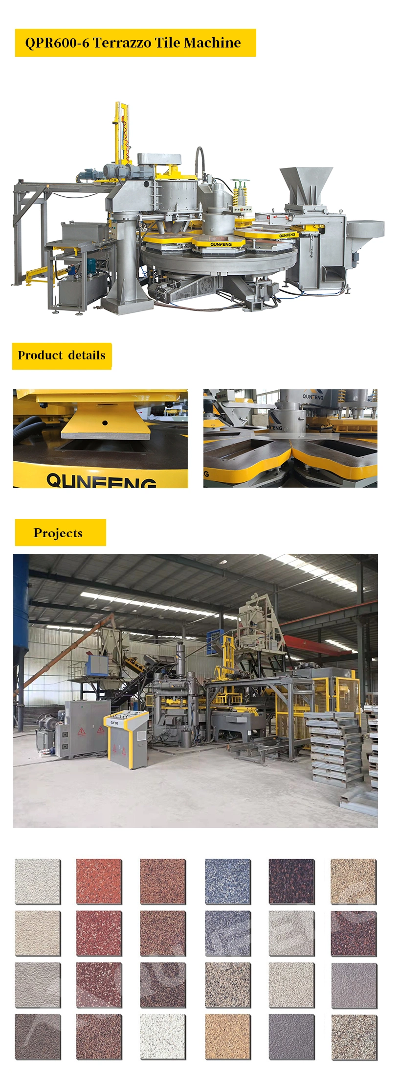 Top Quality Fully Automatic Terrazzo Tile Molding Machine Factory Outlet