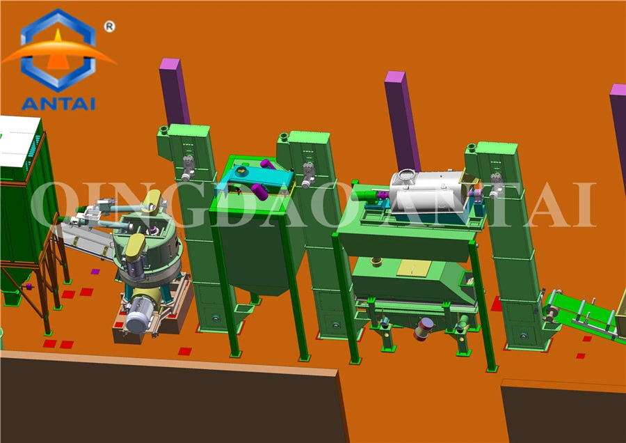 China High Efficiency Rotor Type Green Sand Mixer Mixing Machine for Clay Sand Regeneration Line Use in Foundry Casting Workshop