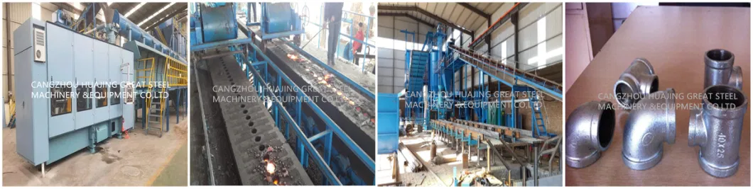 Foundry Automatic Manhole Cover Production Casting Molding Line, Vertical Flaskless Molding Machine 24 Non-Stop Working Stable