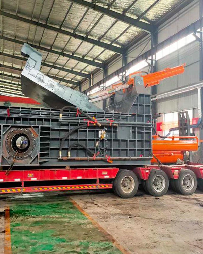 Horizontal Scrap Iron Barrel Extrusion Molding Machine Aluminum Scrap Hydraulic Block Pressing Machine