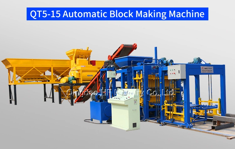 Qt5-15 China Hollow Cement Sand Block Brick Molding Machine Machines Concrete Price 2021