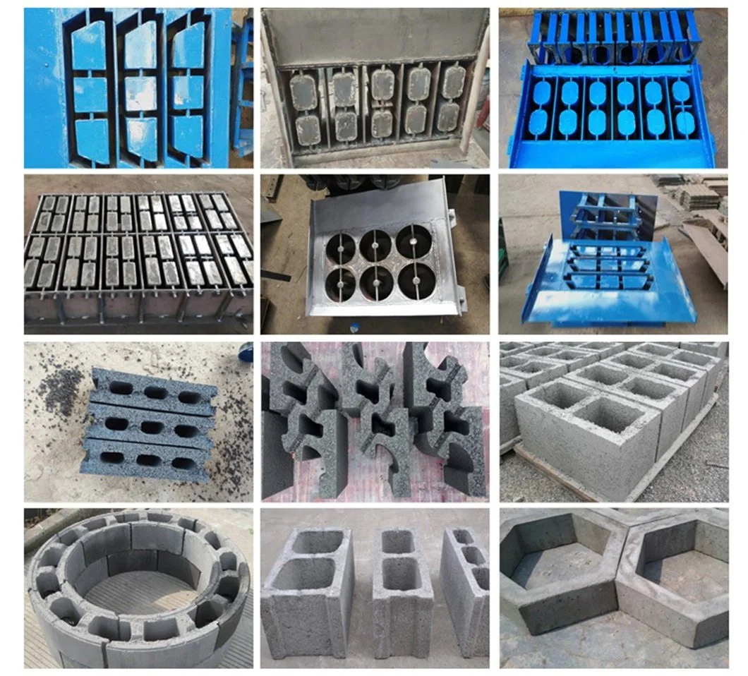 Semi Automatic Brick Making Machinery Hydraulic Concrete Block Making Production Line