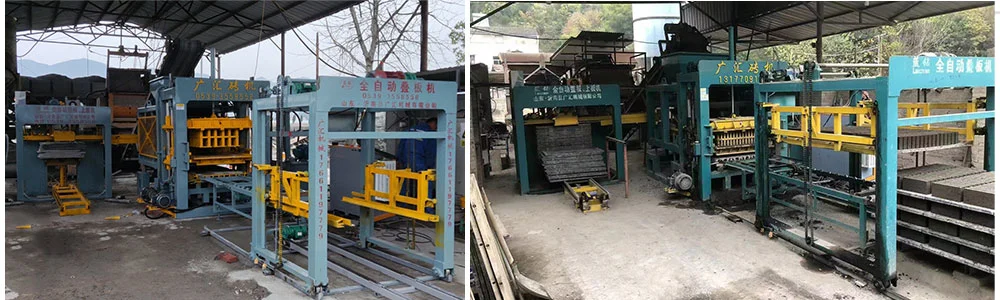 Qt4-25 Cement Brick Forming Machine Production Line