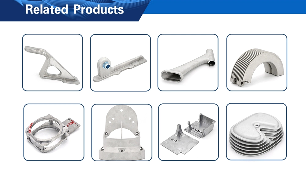 OEM Aluminum Squeeze Die Casting Gravity/Sand Casting with A356-T6 for Liquid Gas Pipeline Pipe Fitting Flange Connector