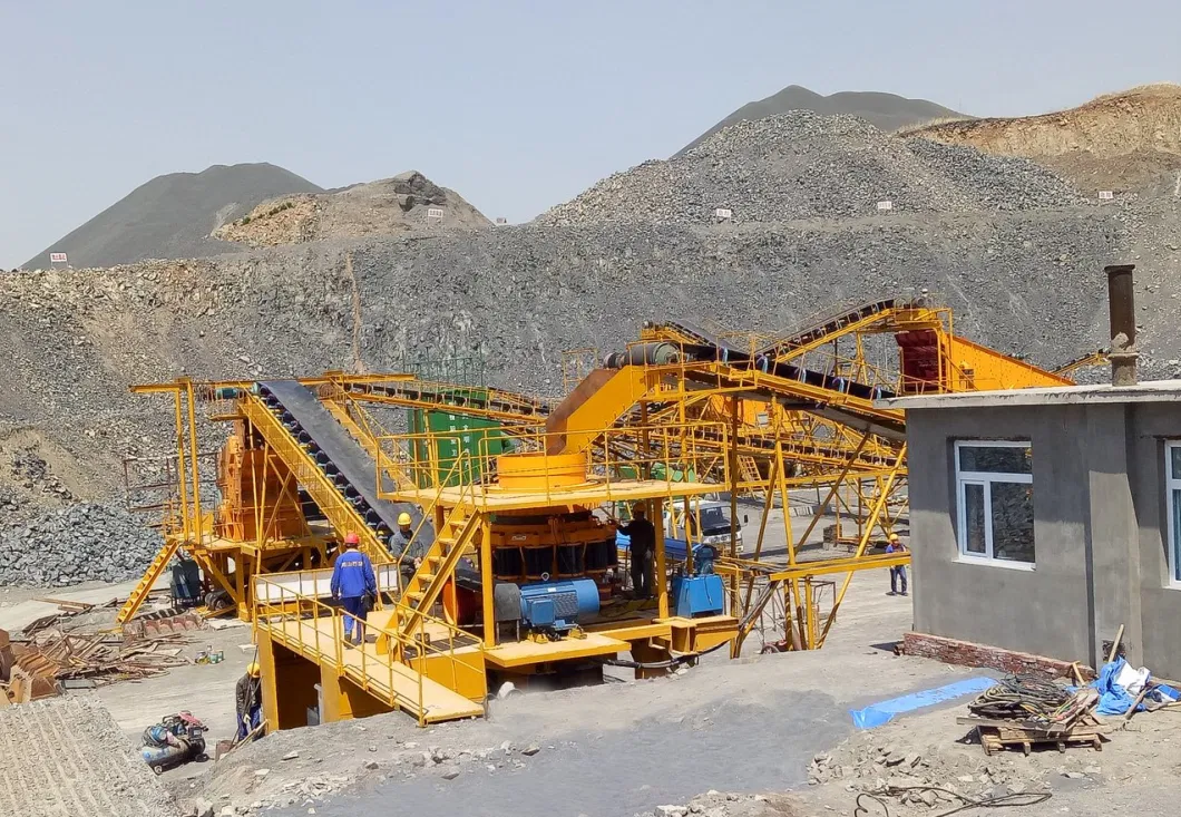 Aggregate and Sand Making Plant with Hydraulic Jaw Crusher Cone Crusher and VSI Shaping Machine