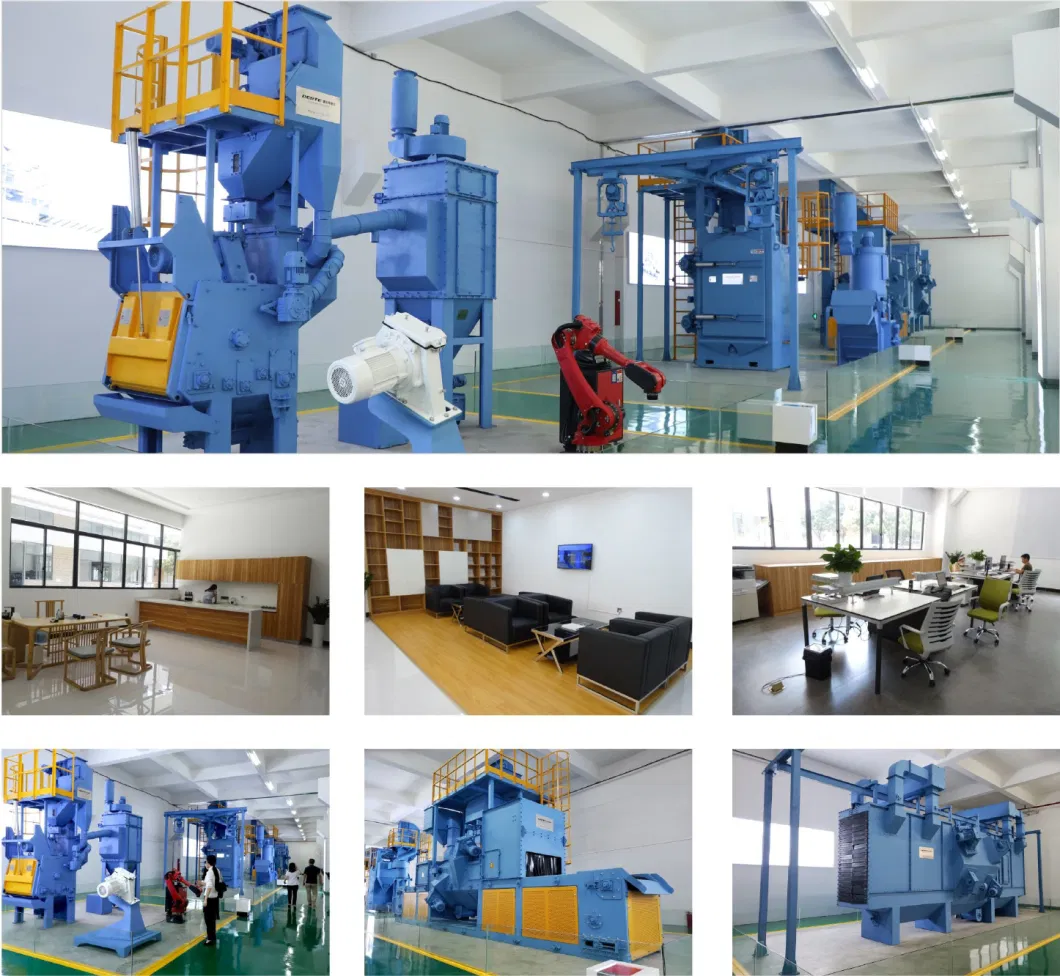 Factory Hanging Chain Shot Sand Blasting Machine in Foundry Industry