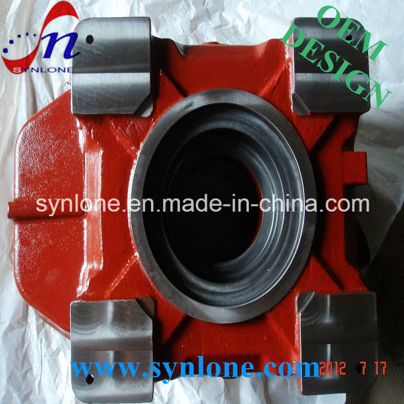 Sand Casting Painted Red Gear Box Housing
