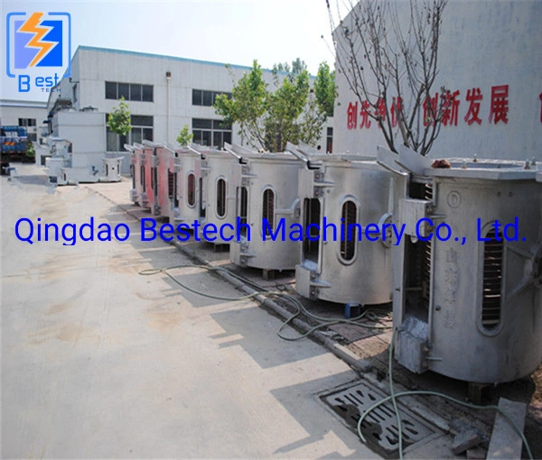 500kg Aluminum Shell Induction Furnace for Melting