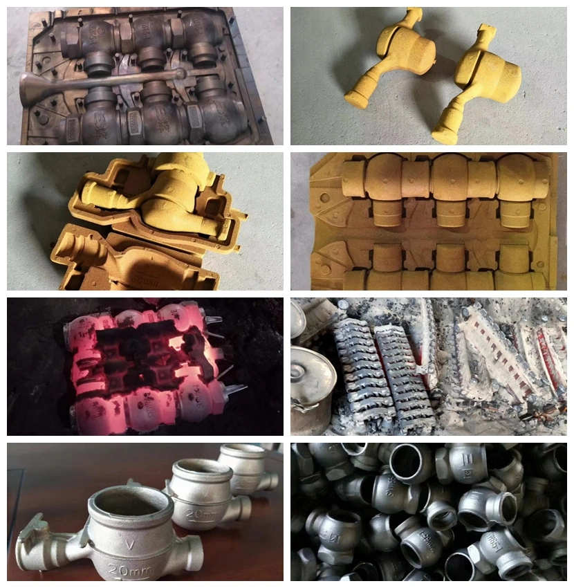 OEM Elbow Pipe Fittings Sand Casting for Brass/Bronze Metal Screw Machining