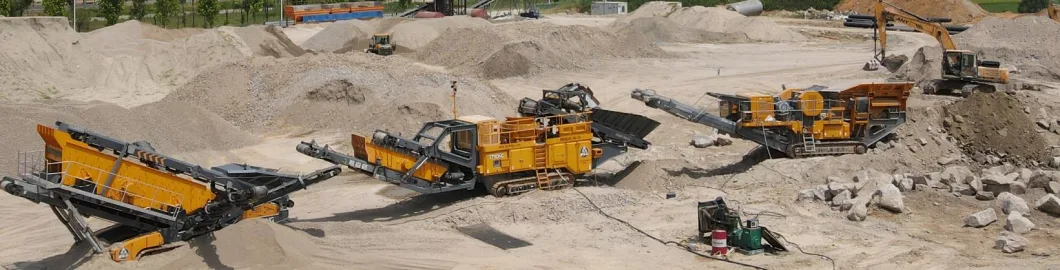 Automatic Mobile Stone Impact Crusher Plant Line for Mining Rock Aggregate