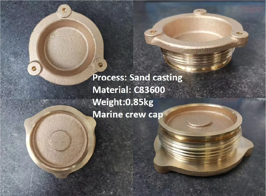 OEM Elbow Pipe Fittings Sand Casting for Brass/Bronze Metal Screw Machining