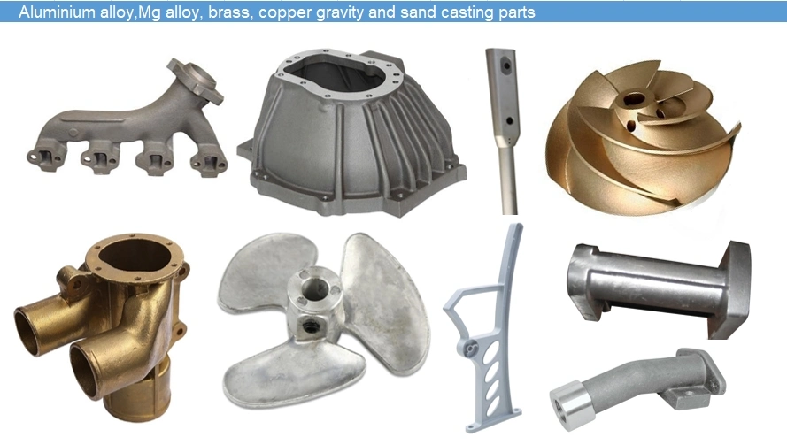 High Volume Aluminum A356/Zl104 Gravity/Sand Casting Hardware/Pipe Part for Machinery