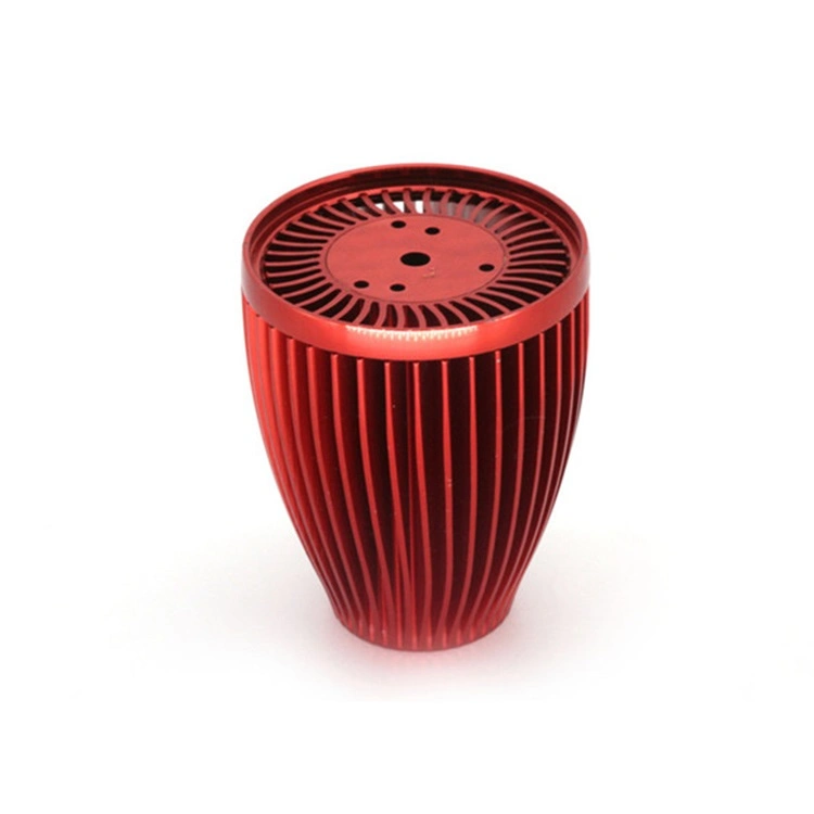 Red Coated Precision Customized Aluminum Die Casting LED Light Housing