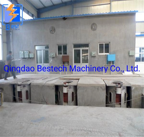 500kg Aluminum Shell Induction Furnace for Melting