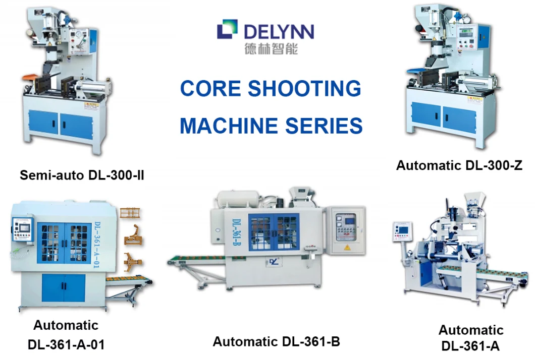 Automatic Casting Delynn Wooden Package Shell Sand Core Faucet Making Machine