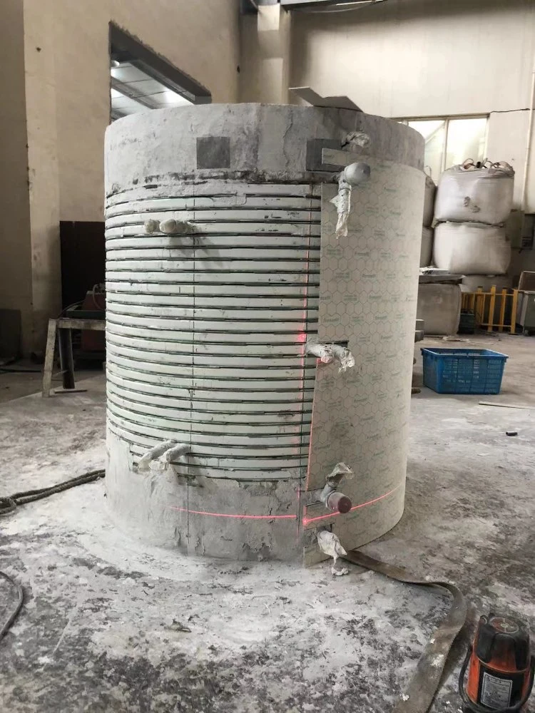 Aps Electric Industrial 1ton Cast Iron Stainless Steel Scrap Copper Aluminum Metal Brass Bronze Medium Frequency Induction Melting Furnace for Foundry