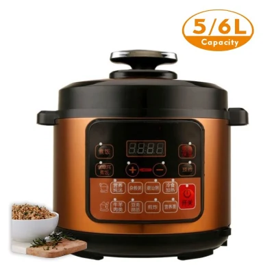 Household Kitchen Appliance with Pressure Cooking Press Button Digital Control Programmable Multi Use