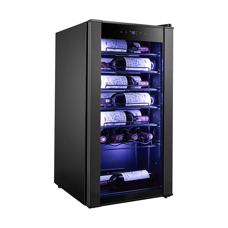 88L Small Smart Hotel Mini Wine Cooler Seamless LED Bar Fridge Cabinet Beverage Cooler Silent Cold Drink Wine Cellar