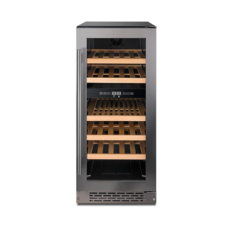 33 Bottle Capacity 85L Stainless Steel Door Frame Compressor Wine Chiller with Fridge Wine Cooler Refrigerator