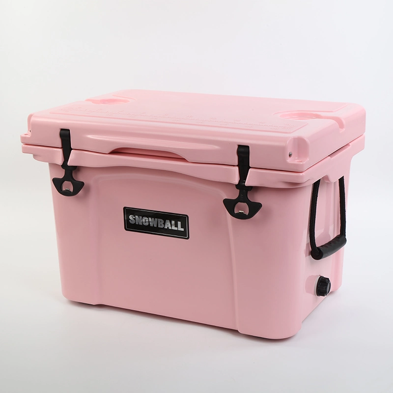 2023 Snowball Outdoor Insulated Ice Chest Roto Molded Beer Cooler Box Pink Color for Women Use