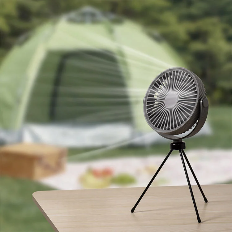 New Rechargeable Mini Camping Fan Portable USB Tripod Desktop Fan