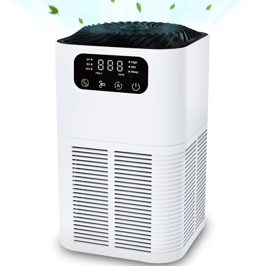 2024 New Arrival China Anti Bacteria Silent Air Cleaner Ionizer HEPA Filter Desktop Portable Home Air Purifier