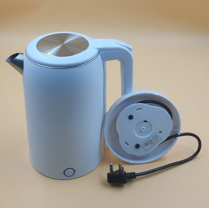 Household Appliance with Plastic and Stainless Steel Material Electric Kettle 1.8L Wide Refilling Mouth