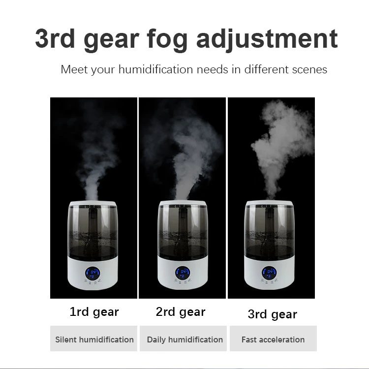 Bedroom Humidifier for Large Room Dry Air Humidifier for Home 4L Long-Lasting Cool