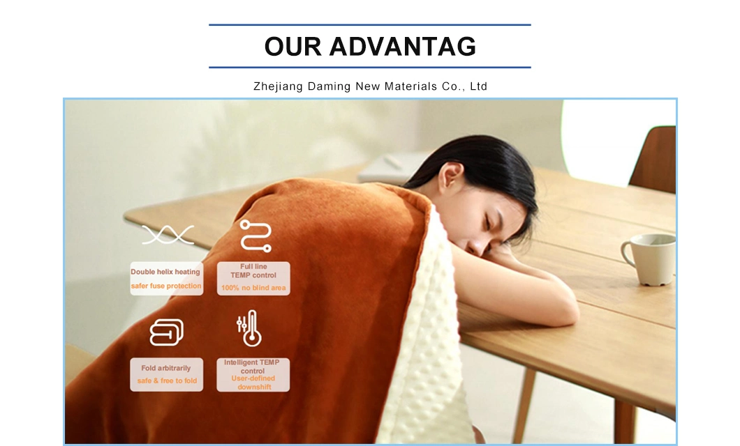 Hot Sales Warmup Smart Washable Heating Electric Blanket for Cold Winter