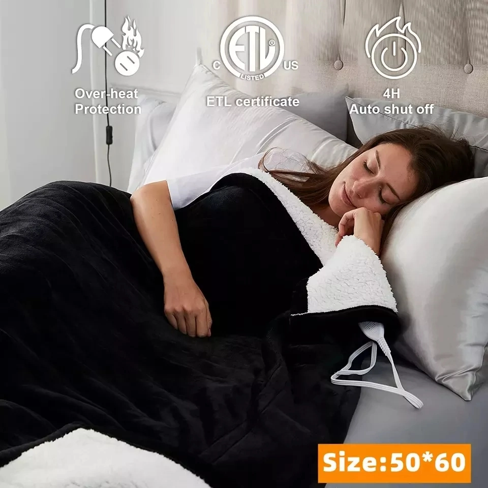 Extra Large Heated Blanket Full Body Velvet Electric Throw Blanket with 6 Heat Settings New Products