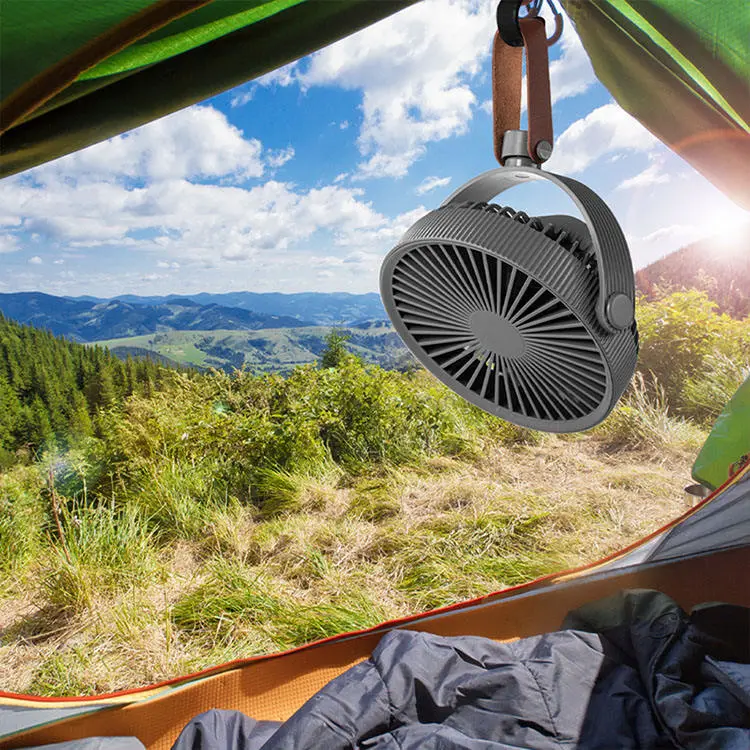 New Rechargeable Mini Camping Fan Portable USB Tripod Desktop Fan