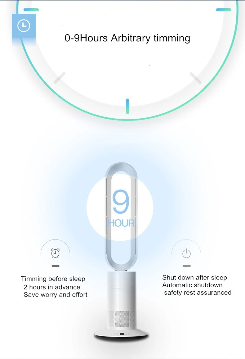 Electric Air Cool and Hot Table Bladeless Fan