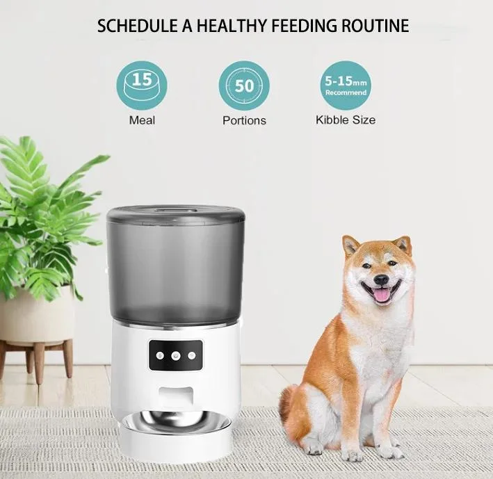 Pet 6L Smart Cat Feeder WiFi Mobile Phone APP Remote Control Dog Food Dispenser Microchip Automatic Pet Feeder