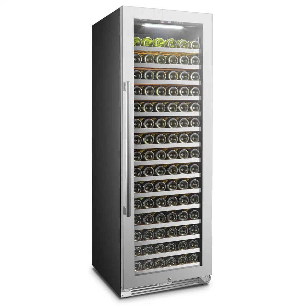 Luxury Built-in 171 Bottles Single Zone Compressor Wine Cellar