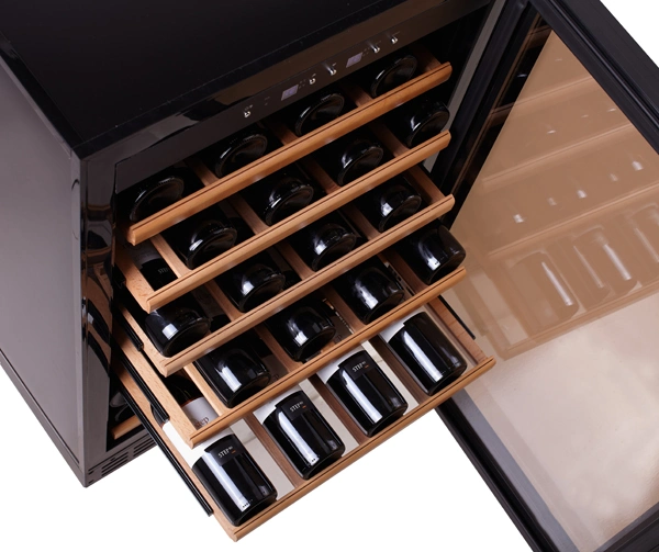 150L Electric Wine Cooler Fridge Refrigerator Professional Manufacturer 150L Single Zone Small Capacity Wine Cooler Humidor