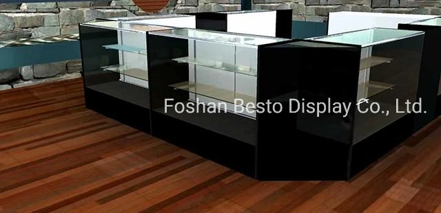 Glass Display Counter Cabinet Made of MDF and Tempper Glass for Vape Store, Smoke Shop, E-Cigarette Store, Shop Wholesale, Retail Stores.